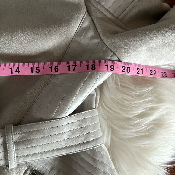 Karen Millen long line shearling coat - Picture 9 of 16